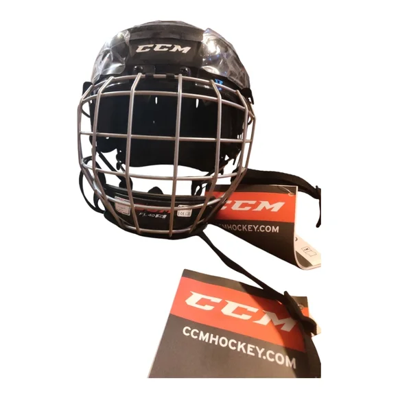 CCM Fl40 Hockey Helmet New In Package Black Protection Helmet - Picture 5 of 6